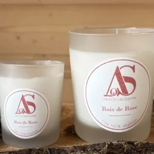 Bougie parfumée Bois de rose