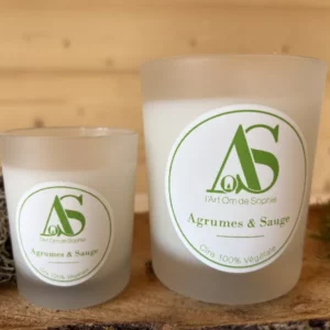 Bougie parfumée Agrumes et sauge
