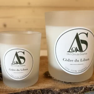 Bougie parfumée Cèdre du Liban