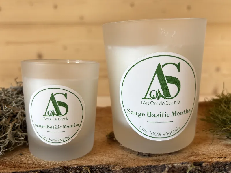 Bougie parfumée Sauge basilic menthe