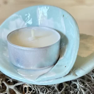Spirale porcelaine bleue Bougie chauffe plat