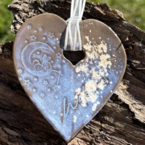 Cœur en porcelaine Welcome rêves