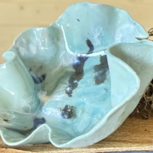 Coupelle froissée Love bleu
