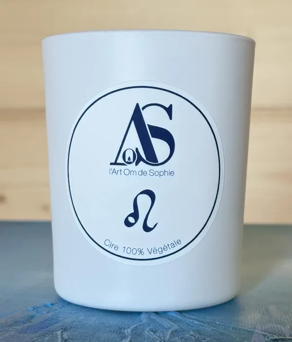 Bougie énergétique parfumée "Chemin d'Âme" Lion