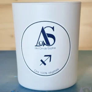 Bougie énergétique parfumée "Chemin d'Âme" Sagittaire