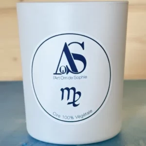 Bougie énergétique parfumée "Chemin d'Âme" Vierge