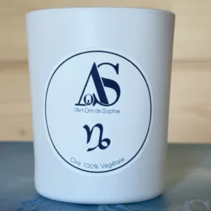 Bougie énergétique parfumée "Chemin d'Âme" Capricorne